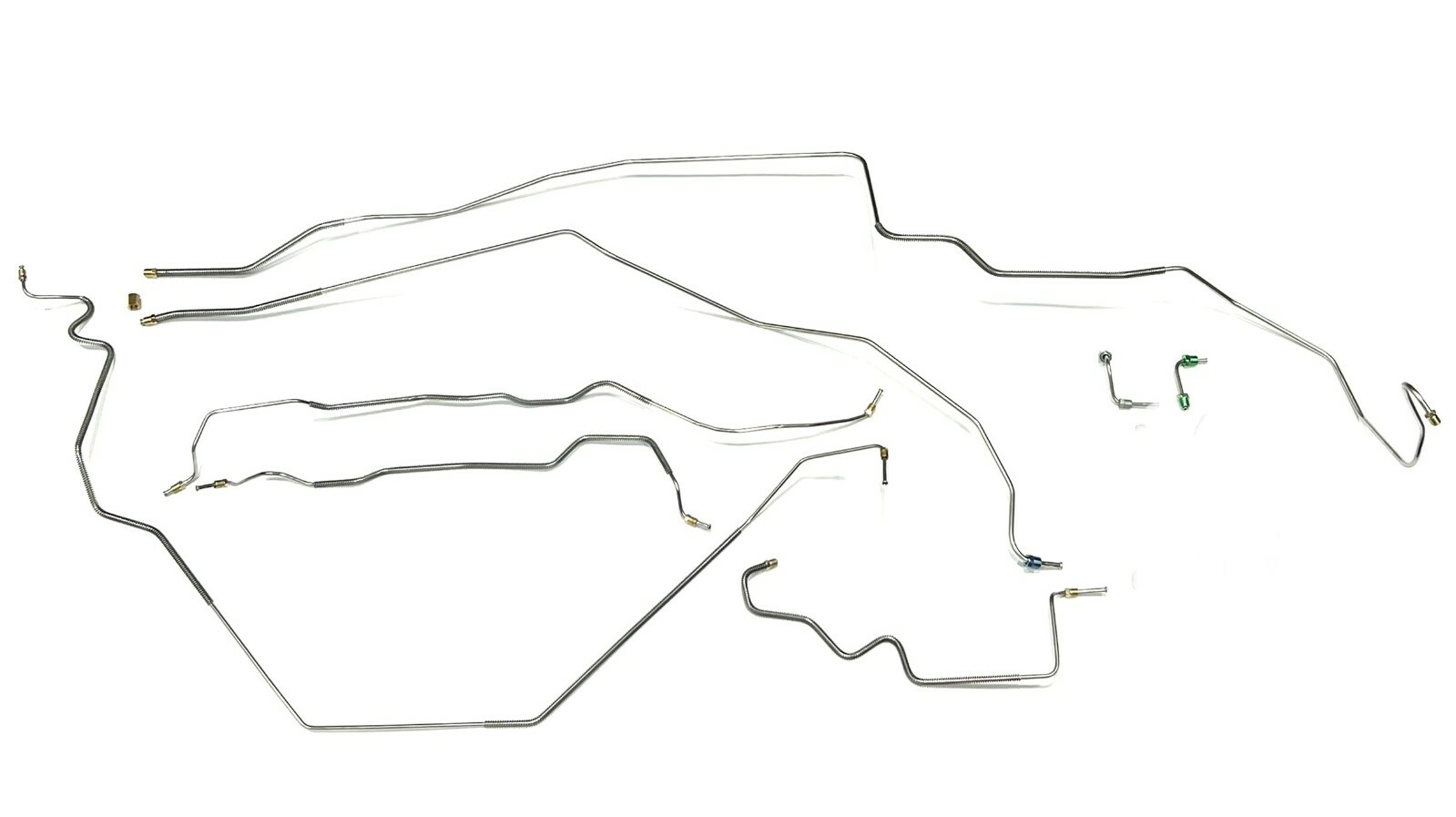 Galfan Coated Steel Prebent Brake Line Kit For Power Disc Front 68 Firebird