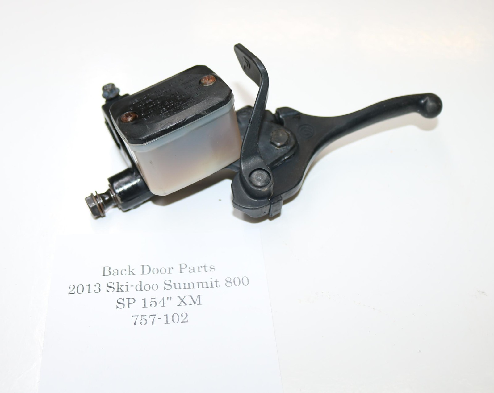 2013 Ski-doo Summit Sp 800 Etec 154" Xm Brake Master Cylinder W Lever