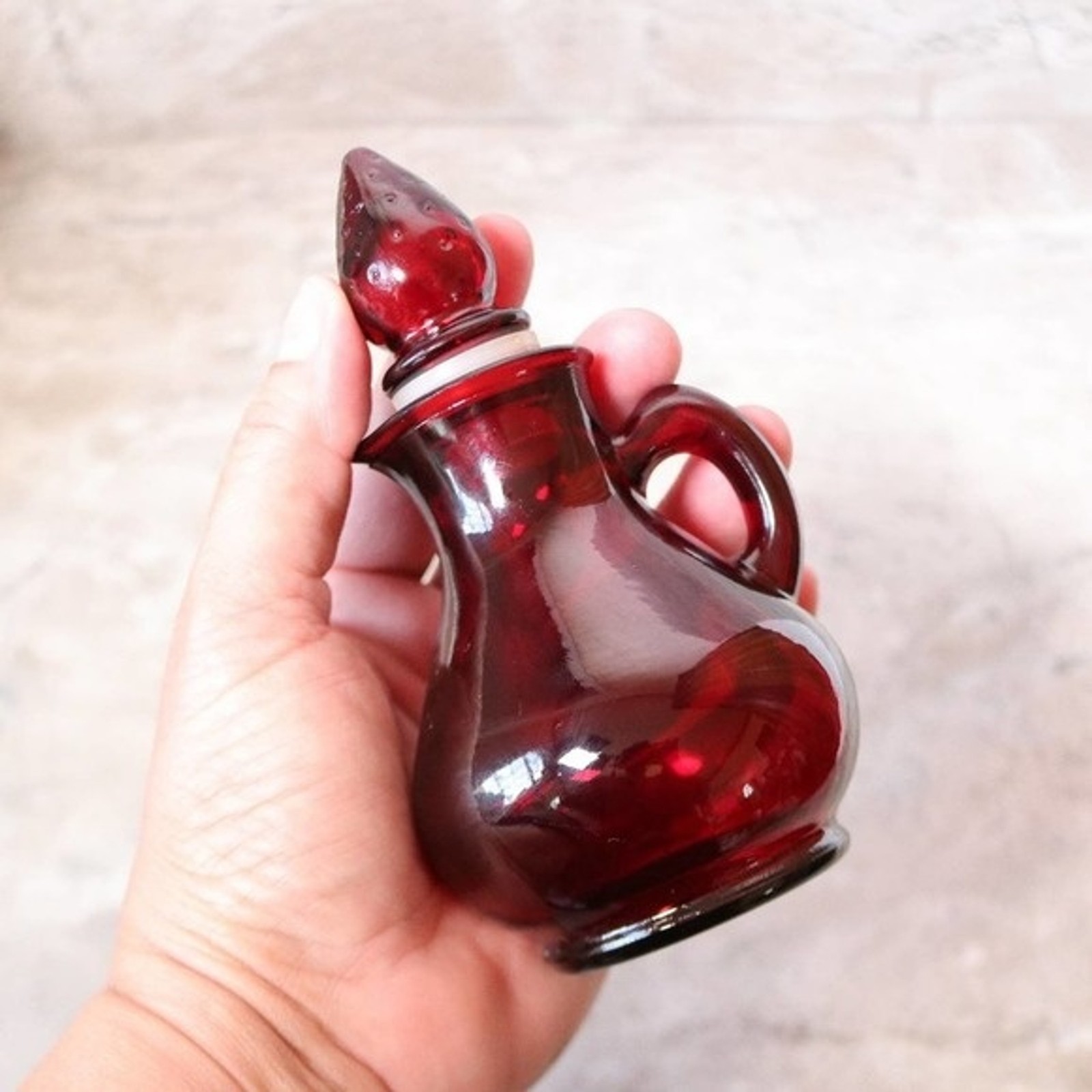 Vintage AVON Strawberry Bath Foam Decanter