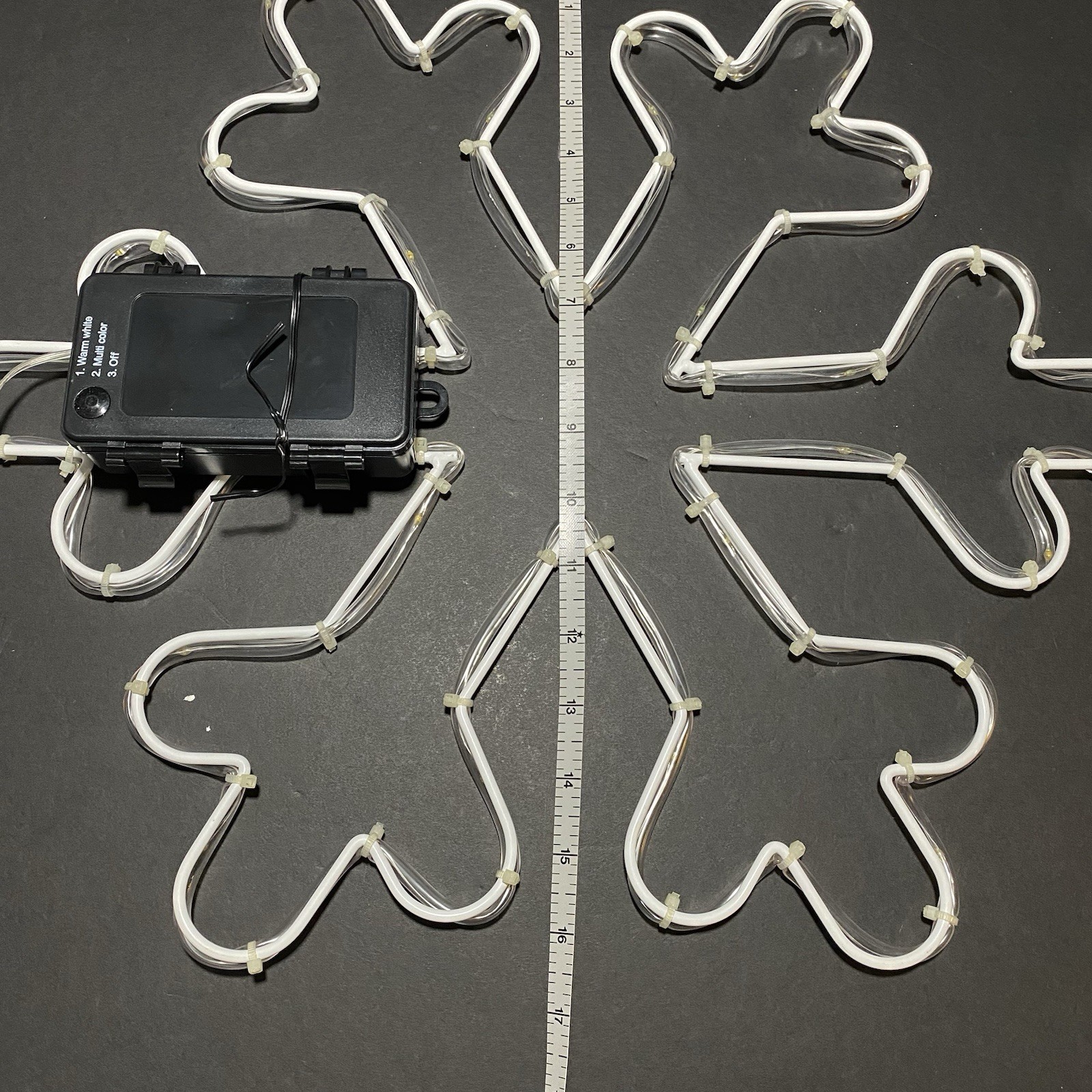 Mr. Christmas Holiday Icon Trio-Snowflakes Warm White/Multicolor