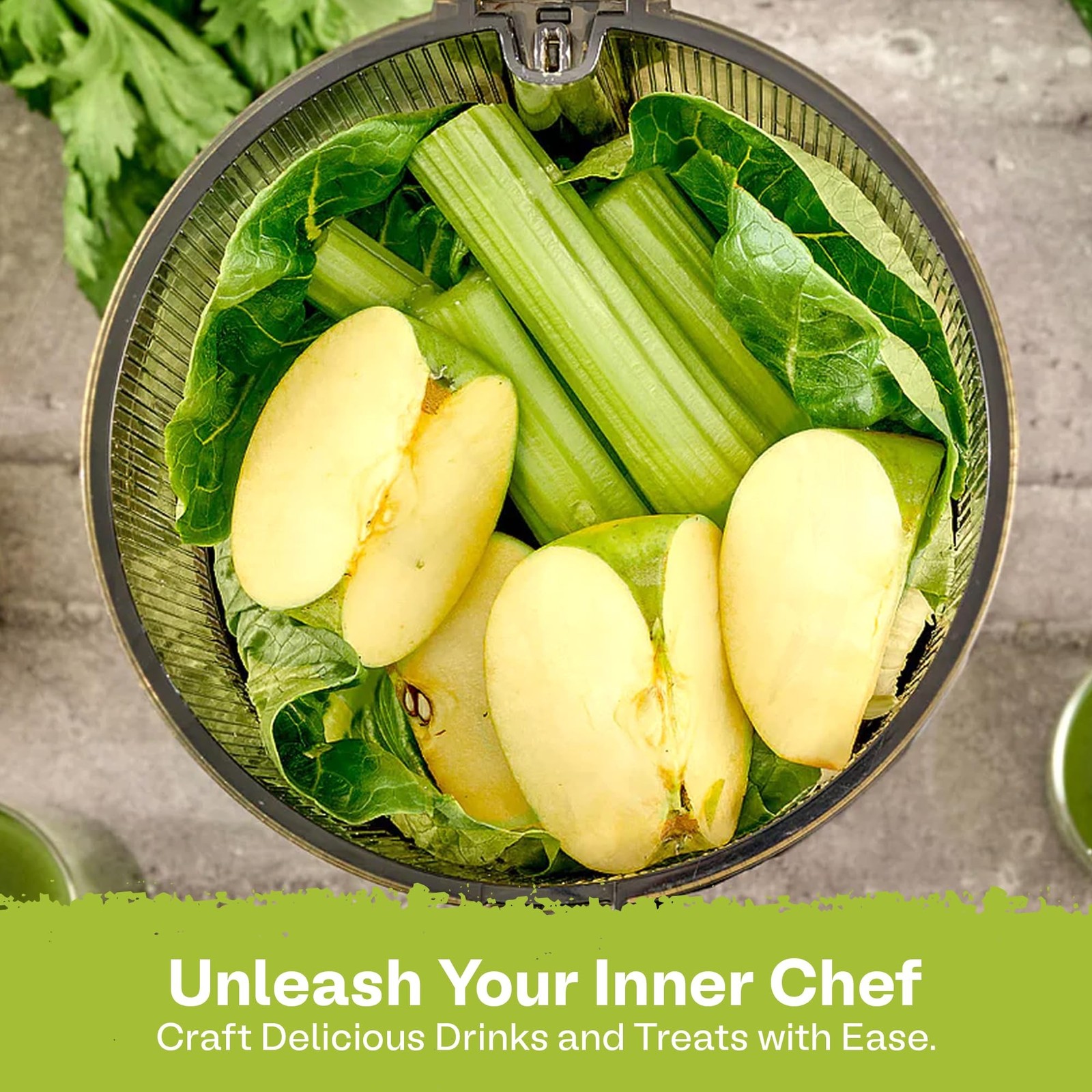 Kuvings AUTO10 Cold Press Juicer Silver - Hands-Free Electric Masticating Jui...