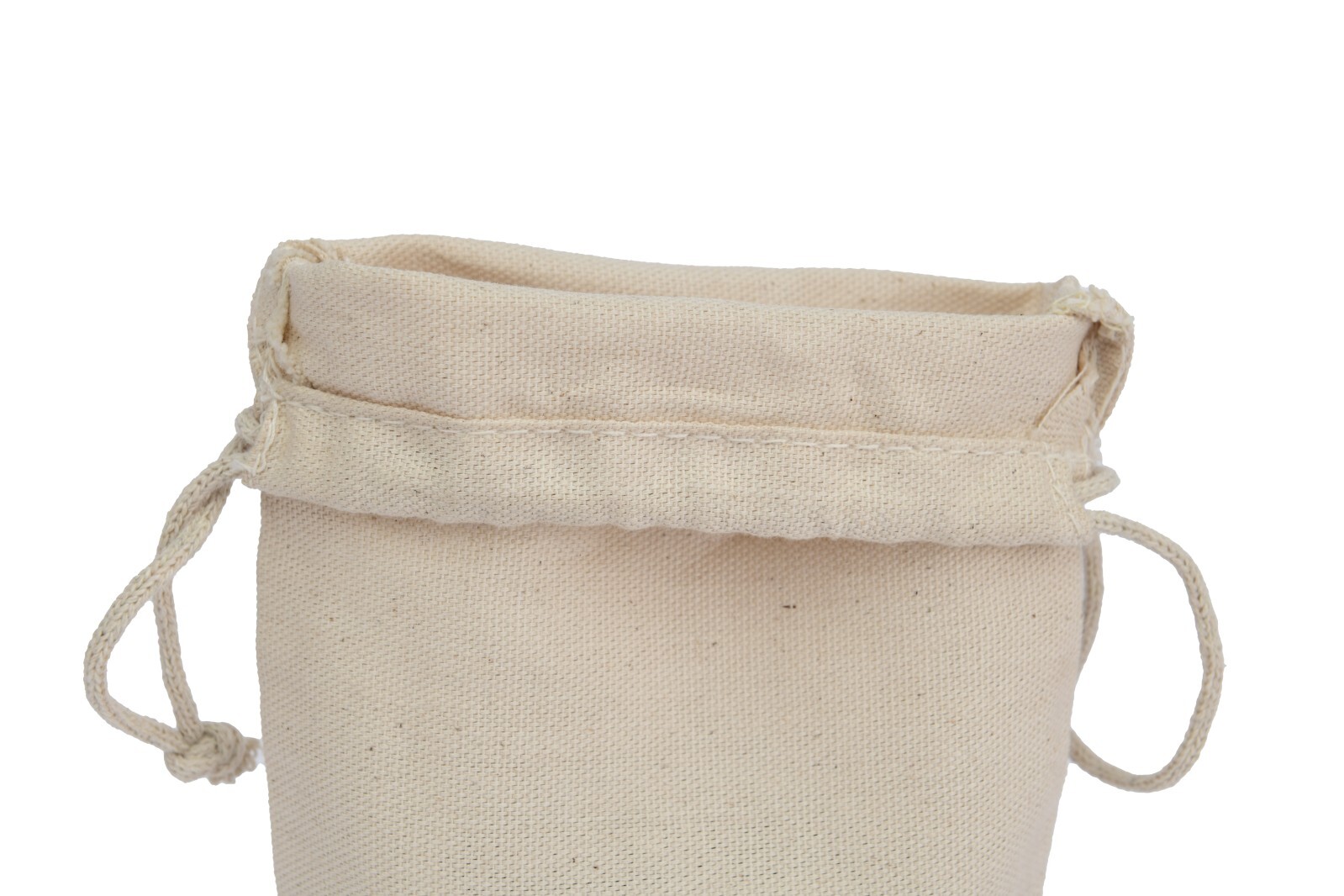 100% Cotton Canvas Reusable Produce Bags Multipurpose Drawstring Storage Pouches