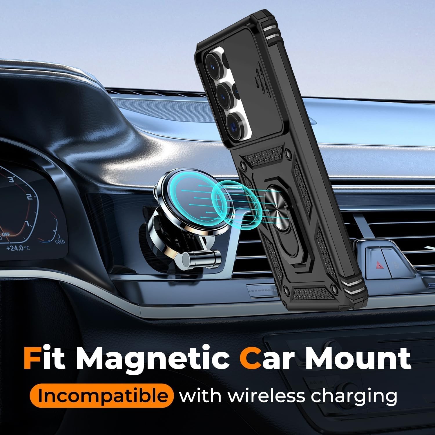 For Samsung Galaxy S26 Ultra Case /S26/S26 Plus Phone Cover + Tempered Glass