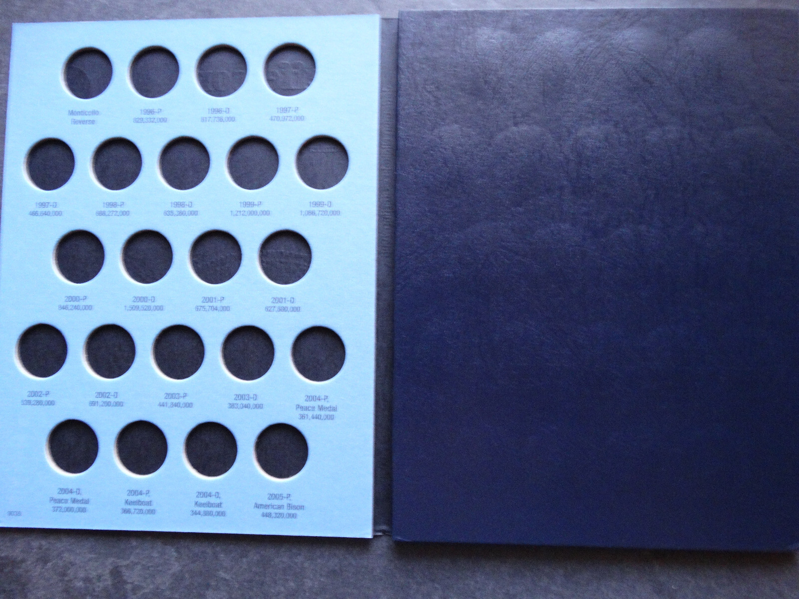 Set of 3 Whitman Jefferson Nickel Coin Folders Number 1-3 1938-2025 Book