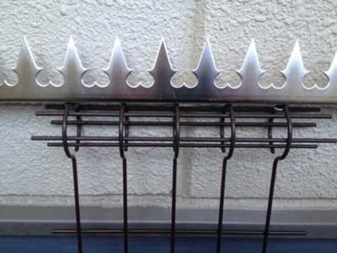 SHINOBI GizaGiza Heart Single Stainless Steel Security Fence Spikes Silver Ninja