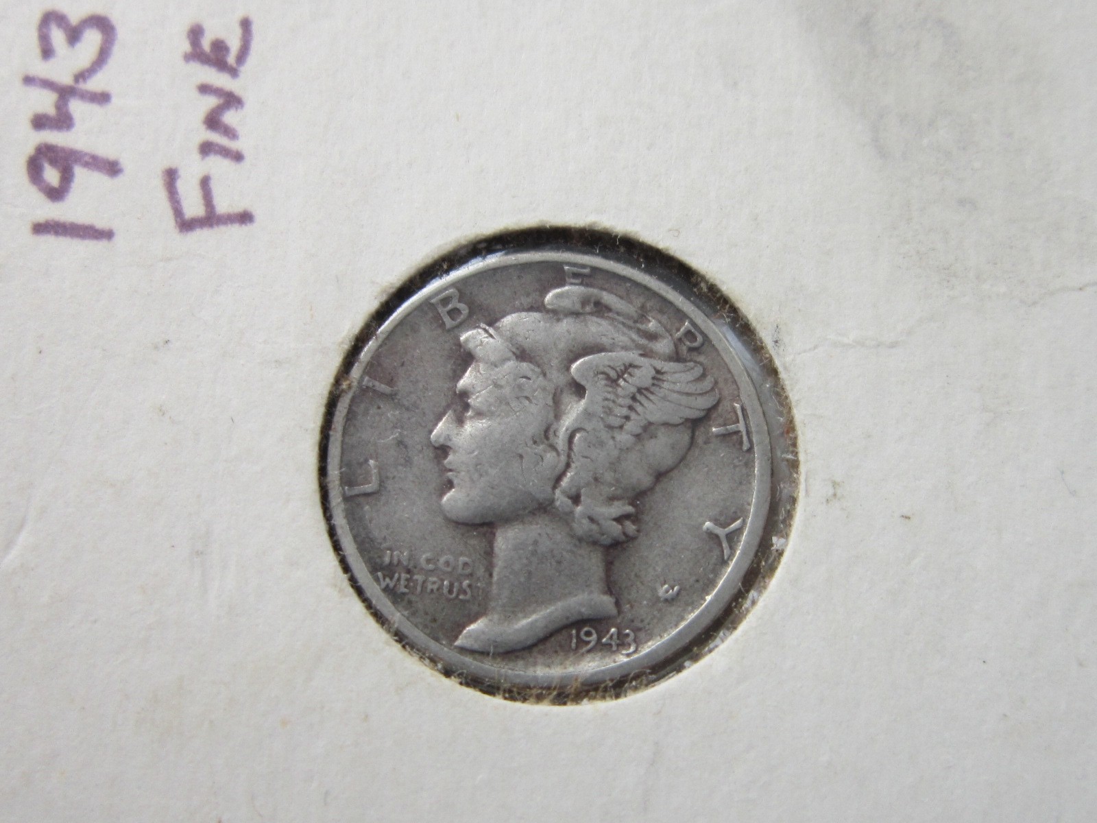 Five 1943 WALKING LIBERTY Half Dollar Silver Coins & FIVE 1943 Mercury Dimes