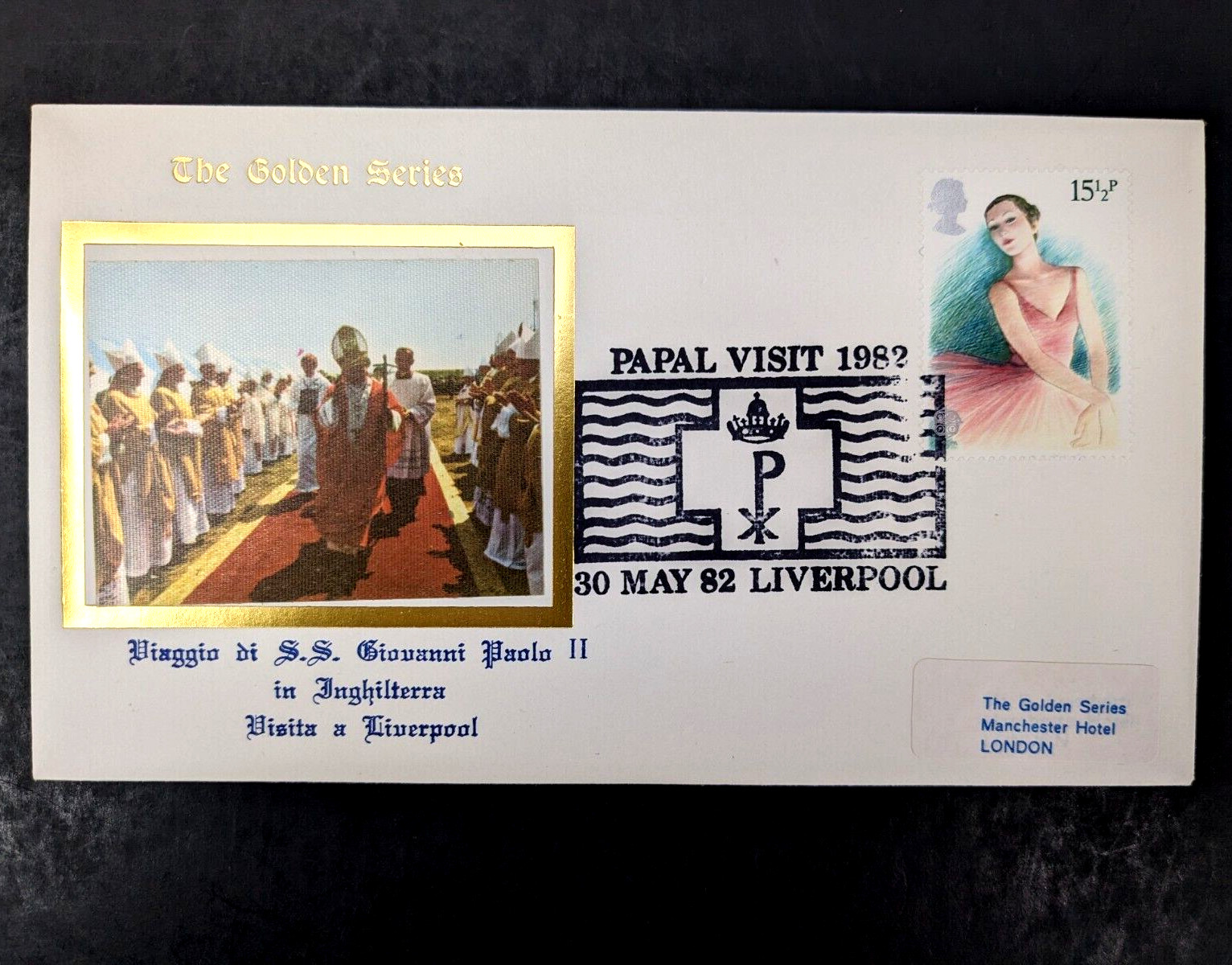 Pope John Paul II, The Golden Series Trip to England, 10 Covers Plus Stamps