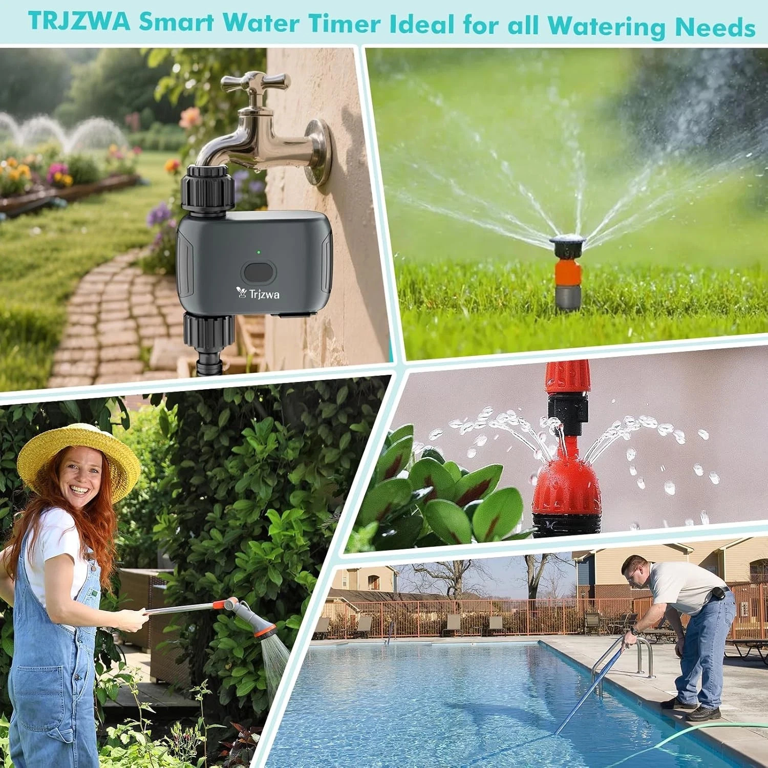 SMART WATER TIMER for GARDEN HOSE WiFi ENABLED ALEXA GOOGLE AUTOMATIC SPRINKLER