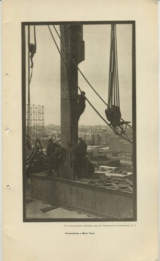 1907 Post on Blackwell's Island Bridge 7x12 Printed Pic