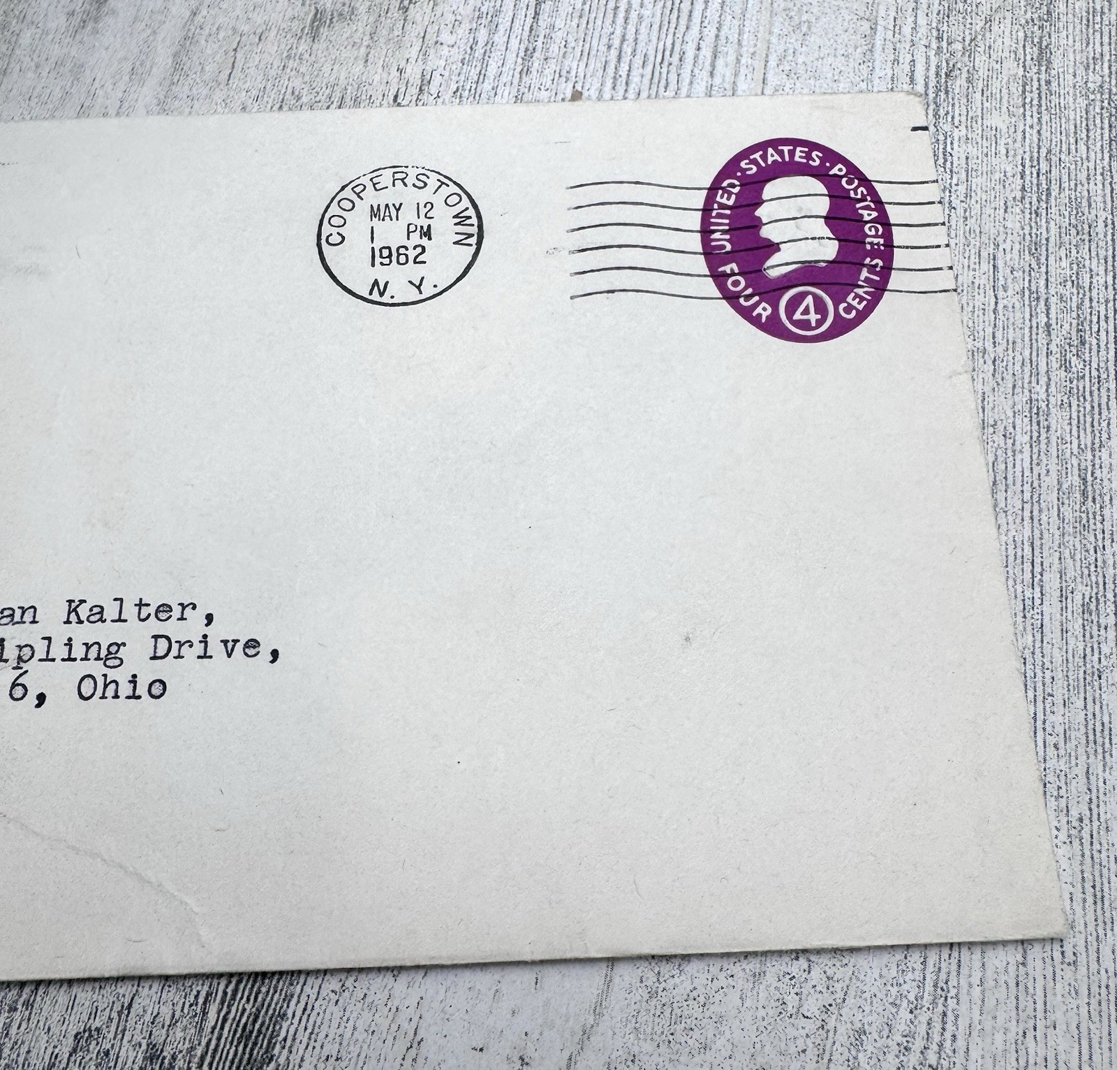 Baseball Hall of Fame Letter 1962 Signed Lee Allen Historian Cooperstown Sports