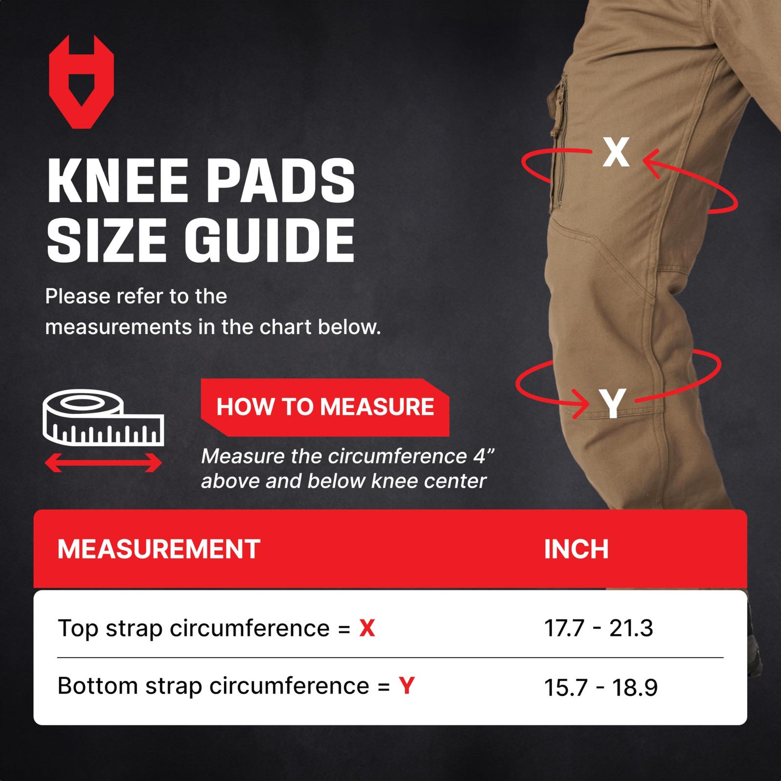 NoCry Professional Work Knee Pads, Ankle Support, Heavy-Duty, Construction, Men