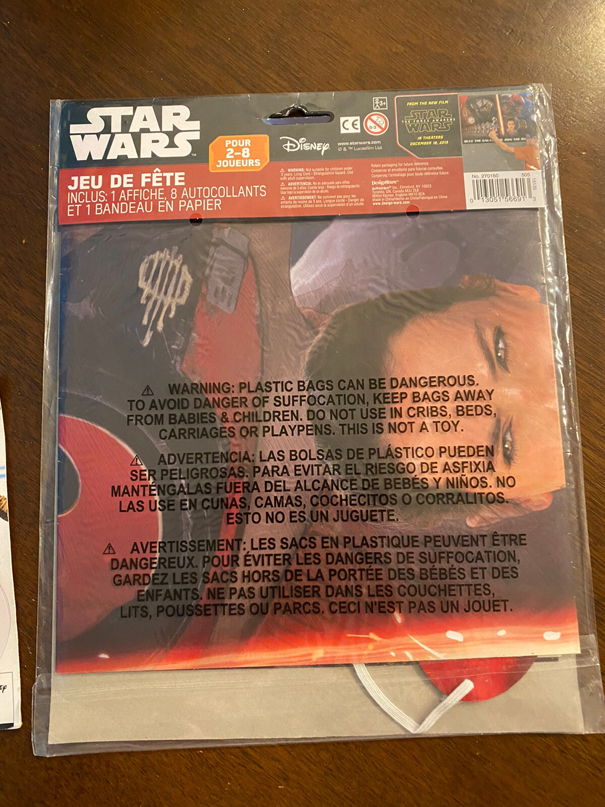 Lot of Disney Star Wars Party Supplies Napkins, Party Game, Candle NIP