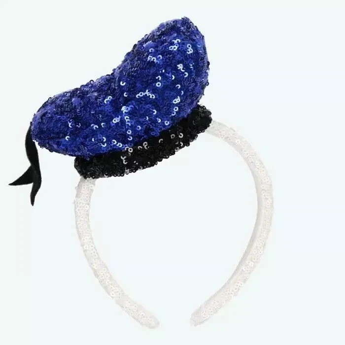 Japan Tokyo Disney Resort Store Ears Headband Hat Sequins Donald Duck Park
