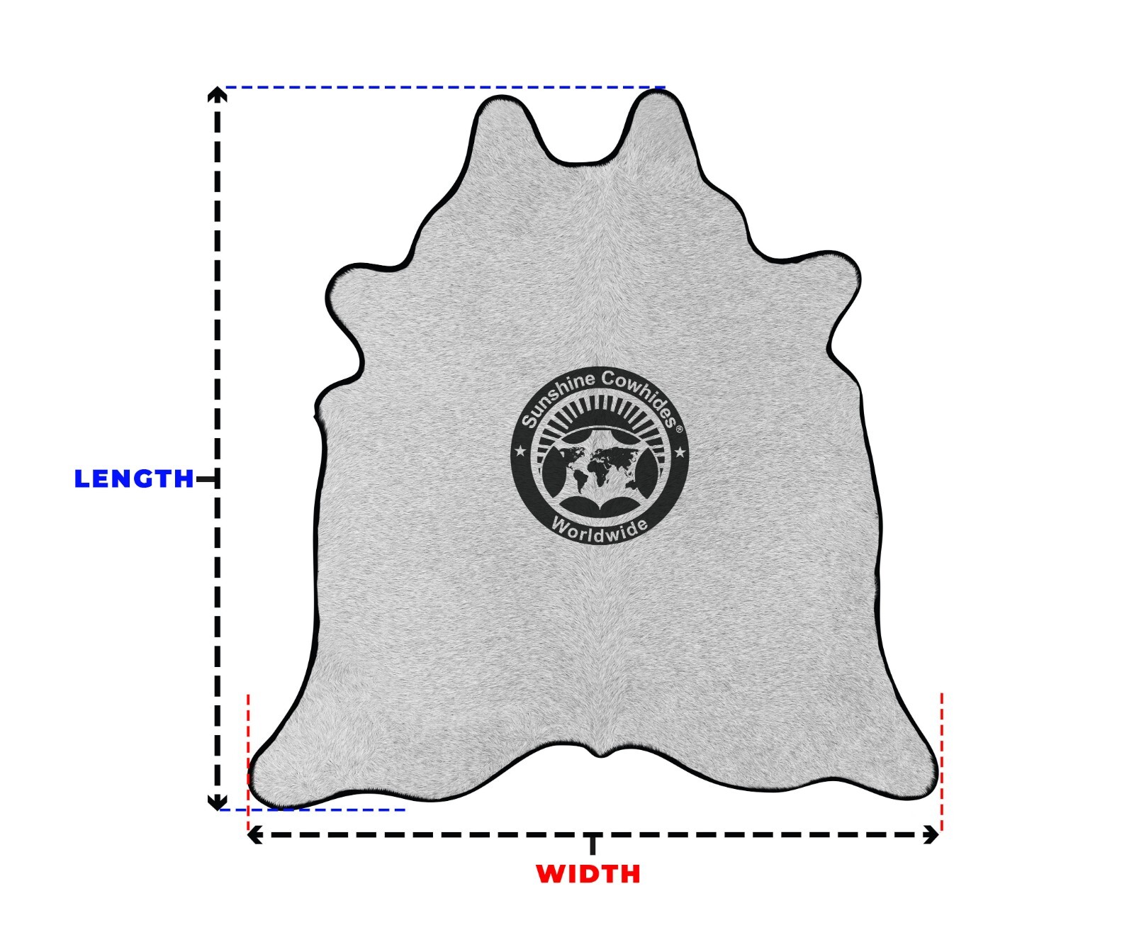 Real Cowhide Rug Mahogany Honey - Size 6 X 7-8'