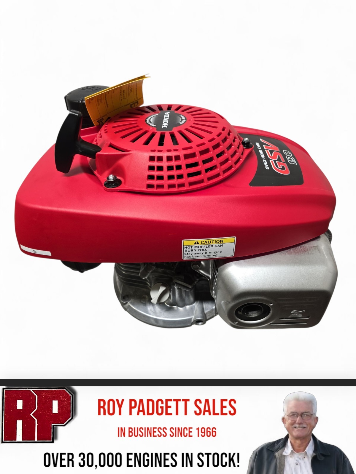 GSV 190 Honda 5.1HP Over Head Cam Motor 7/8" x 3" Vertical Shaft Engine