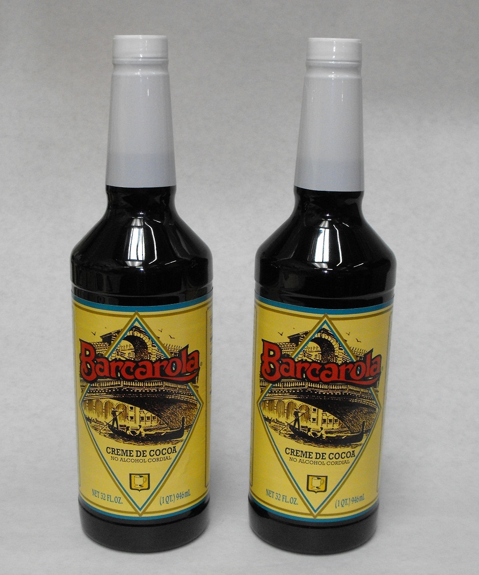 (2 Pack) Gourmet CREME DE COCOA SYRUP 32oz. Coffee Drink & Italian Soda Flavor