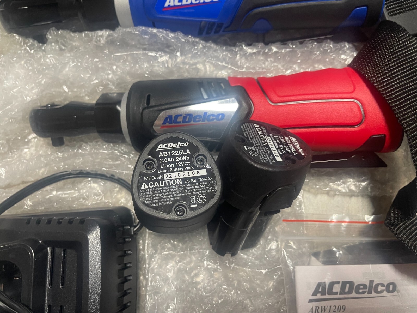 NEW ACDelco G12 Cordless Ratchet Wrench Combo Tool Kit | TWO Battery Kit
