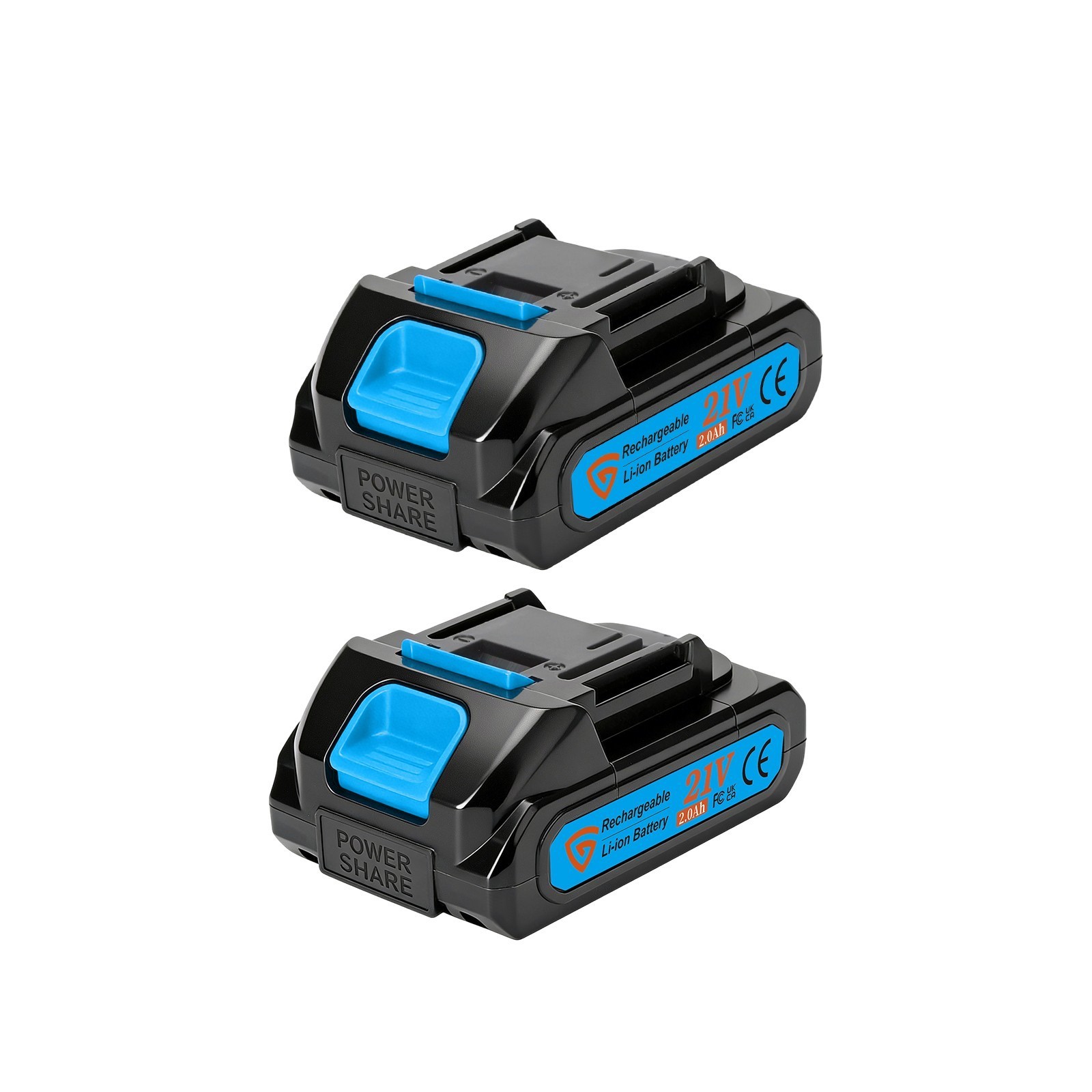 21V 2 in 1 Cordless Nail Gun Brad Nailer with 18 GA w/ Charger & 2 Batteries