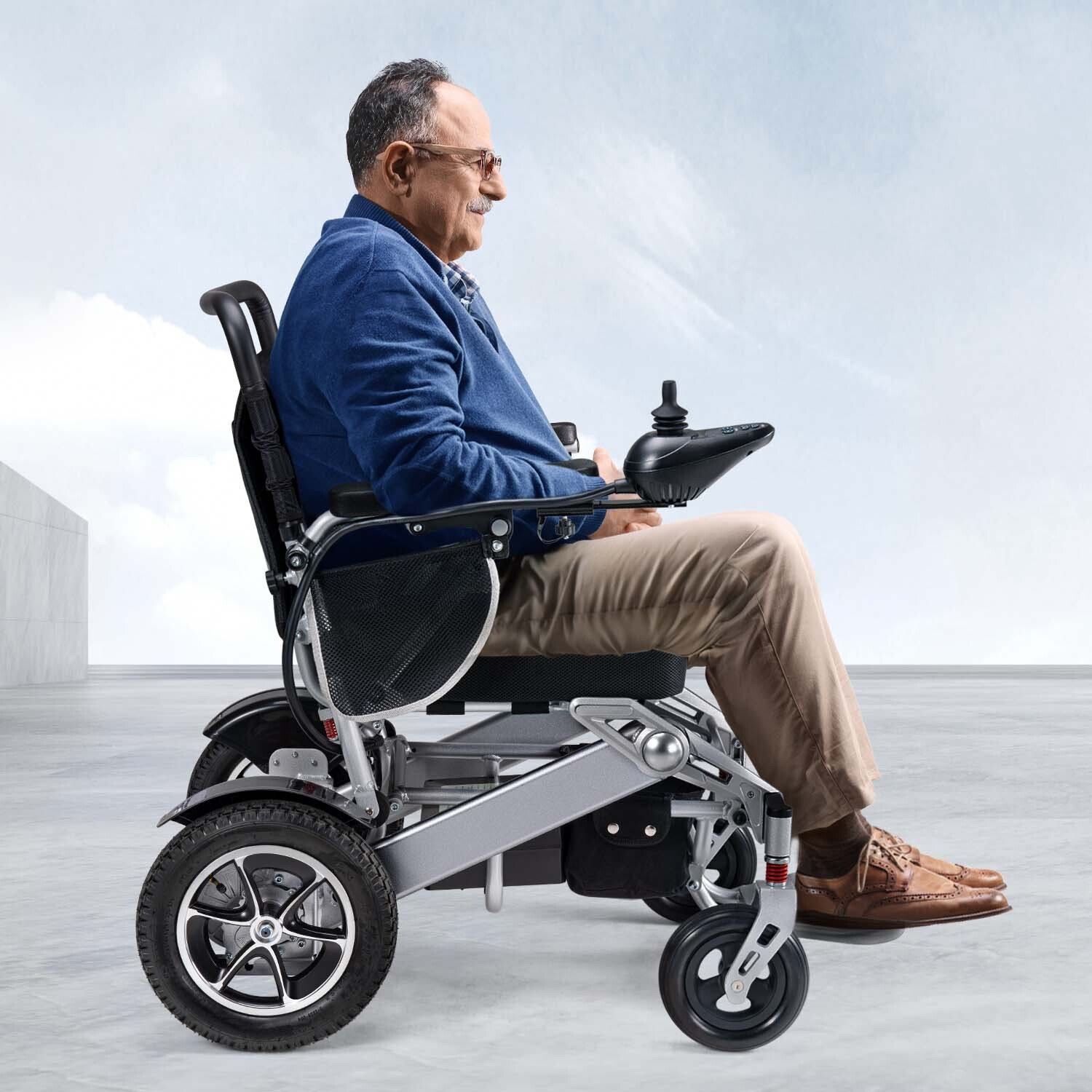 Used Intelligent Foldable Electric Wheelchair All Terrain Mobility Scooter
