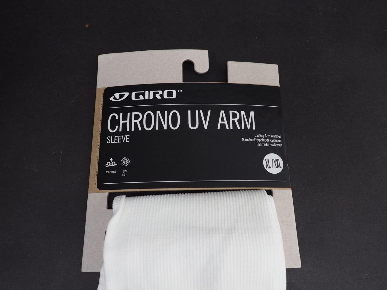 New! Giro Chrono UV Arm Sleeves Men's Cycling Size XL / XXL White