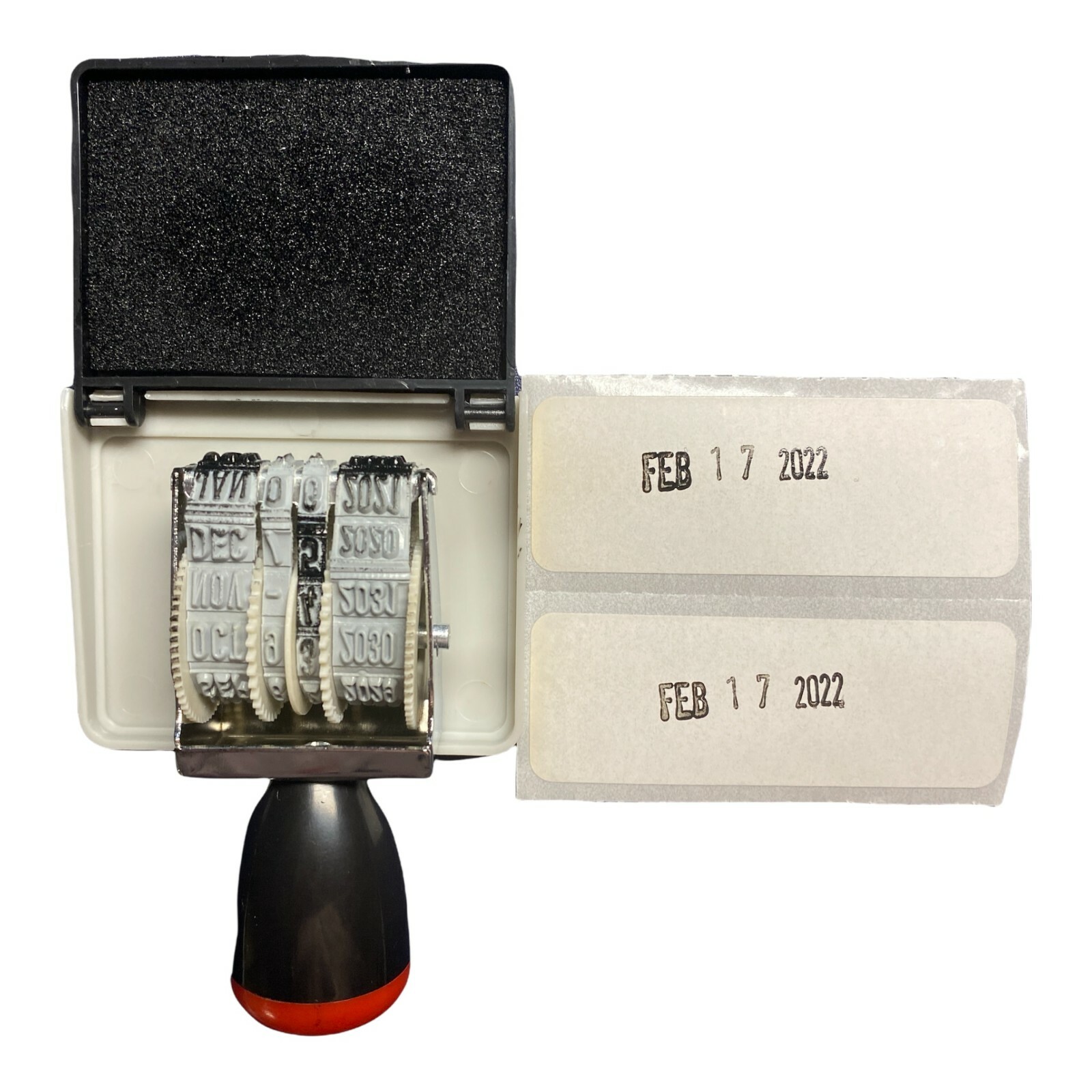 Date stamp & Ink pad black Ink Extreme quality for long lasting performance 2031