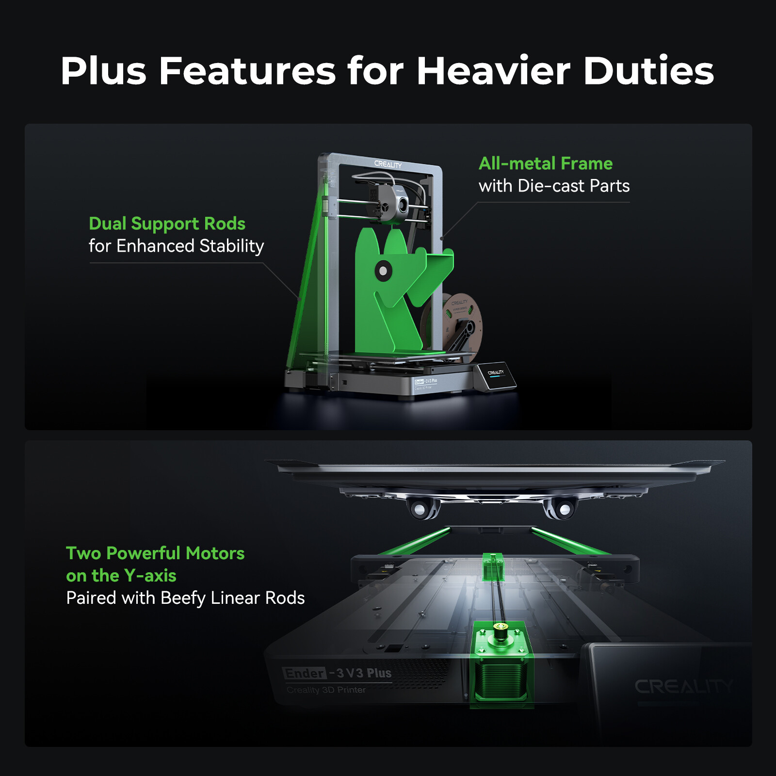 【Refurbished】Creality Ender 3 V3 Plus 3D Printer CoreXZ 600mm/s High Speed