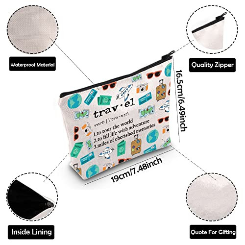 Cosmetic Bag Travel Agent Appreciation Gift Travel Lover Travel Definition