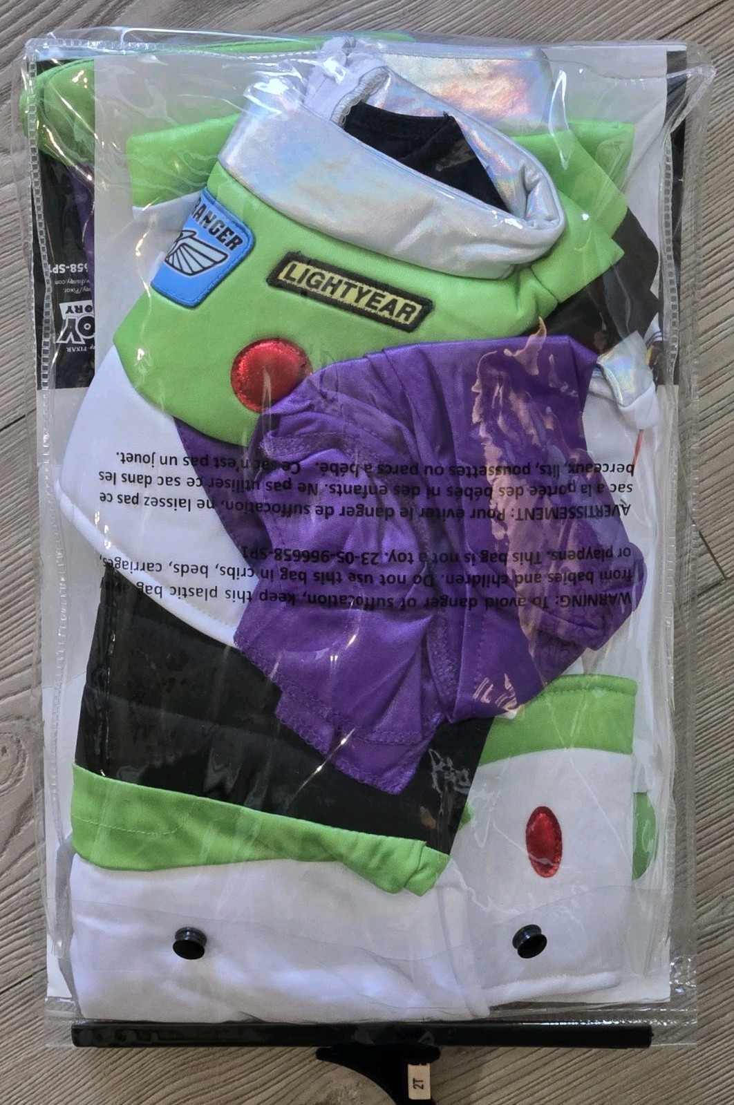 Spirit Halloween Toddler Buzz Lightyear Costume Toy Story Size 2T Lids
