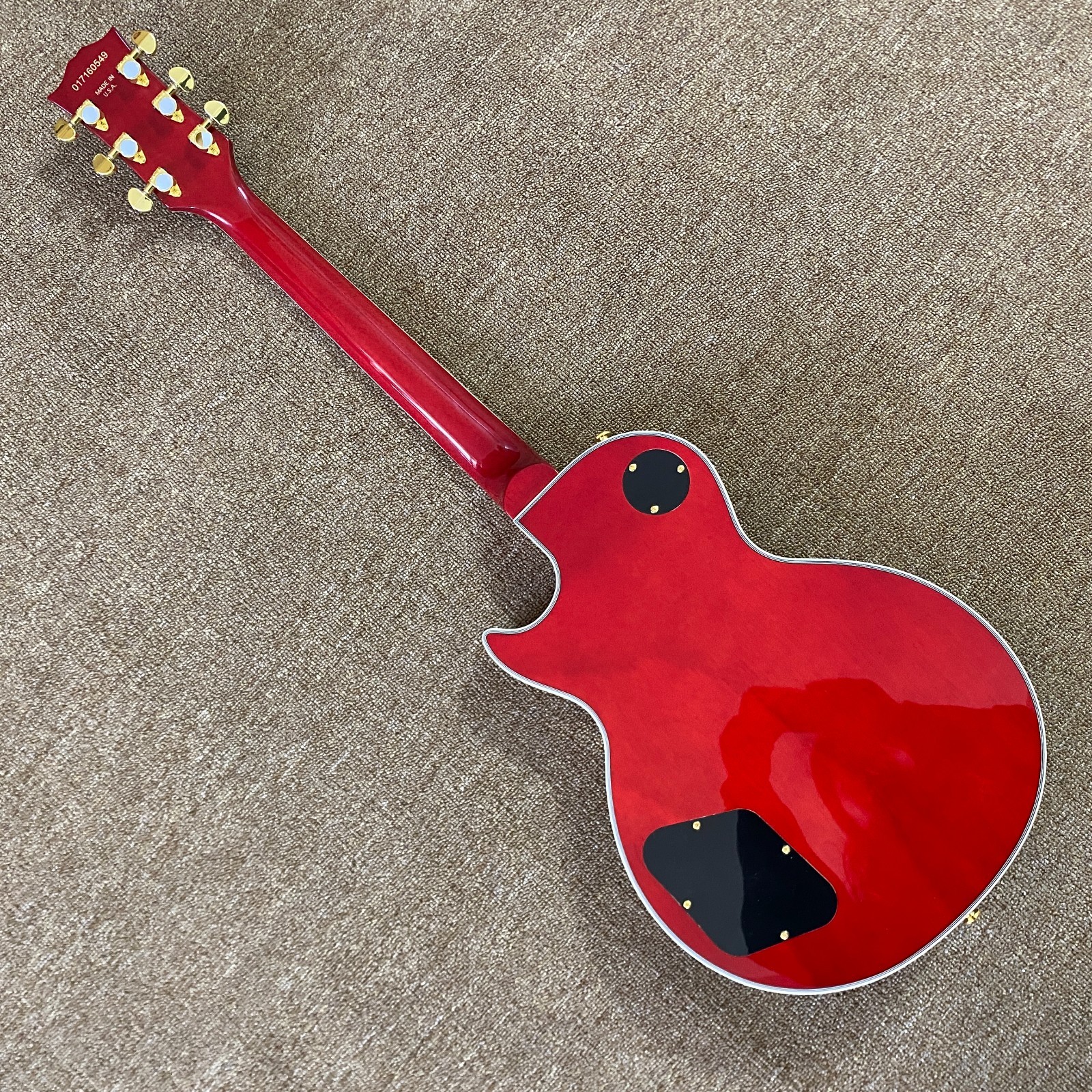 Ship from US LP Electric Guitar Mahogany Body Flame Maple Top only one