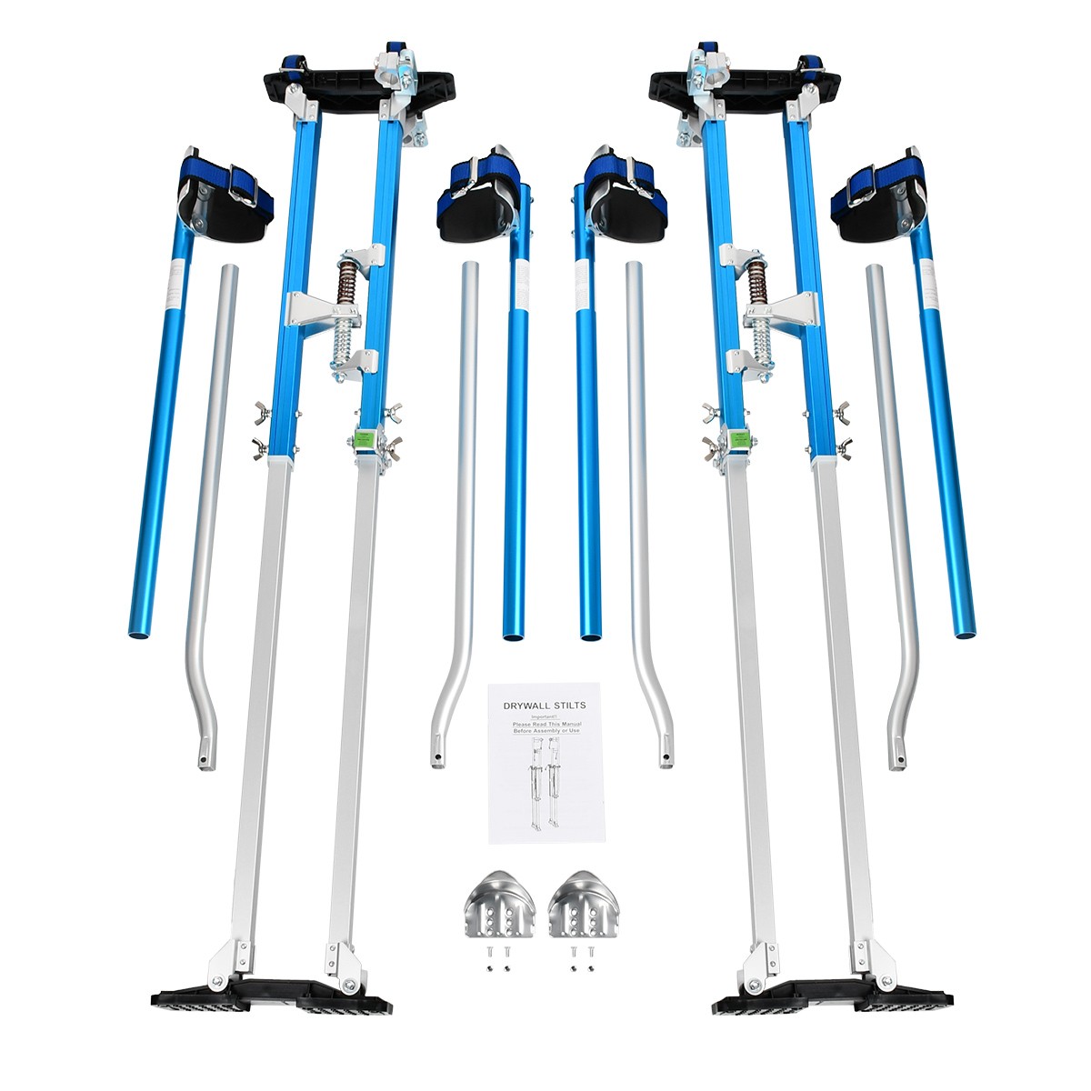 Drywall Stilts 48-64'' Blue Tool Stilt w/gaiters For Painting Painter Taping