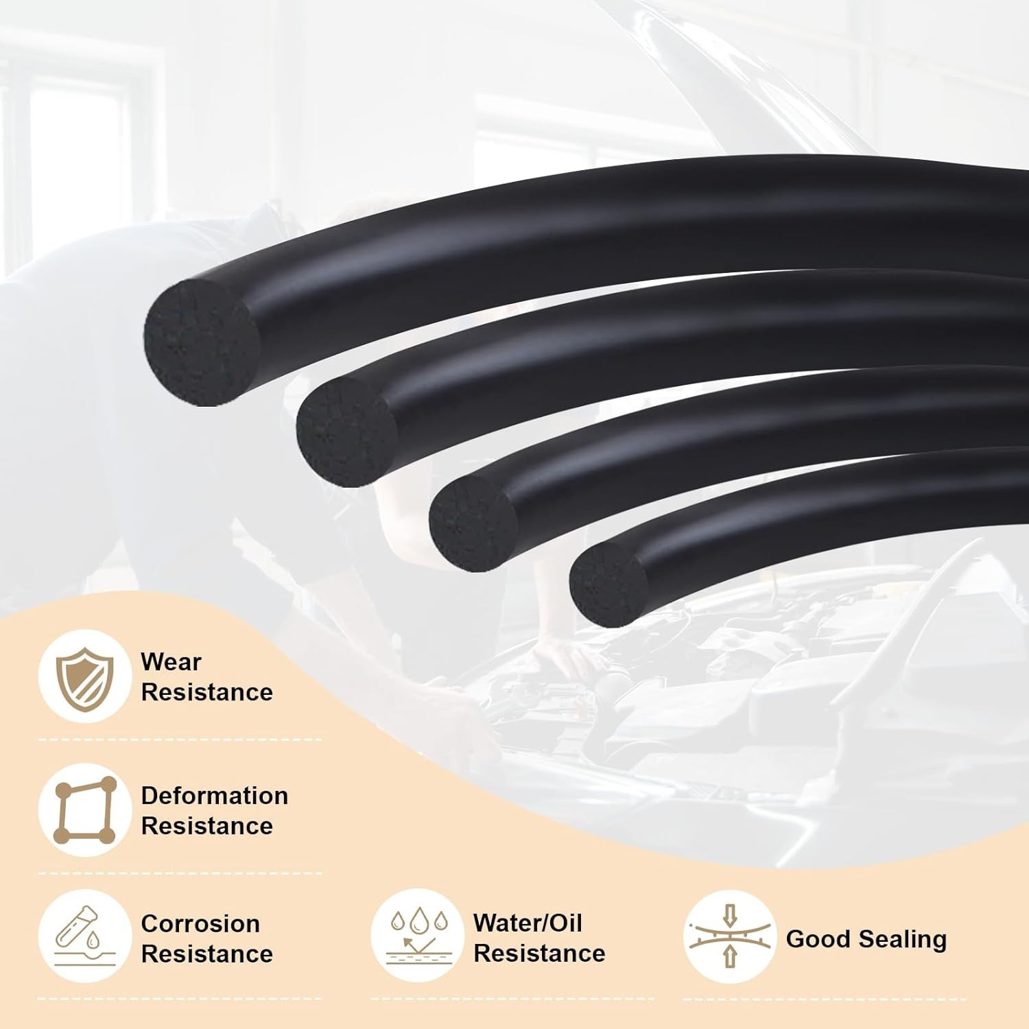 1050PCS O-Ring Assortment Kit | 21 Metric Sizes for Car Repair, Faucet, Air, Gas