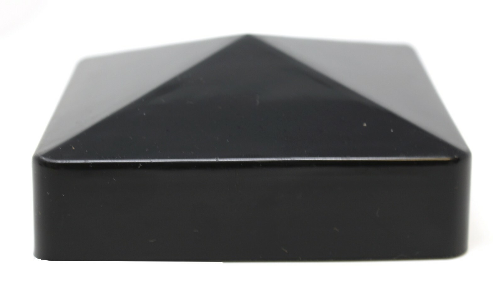Fence Post Pvc or Vinyl Cap Plastic Black True 4" x 4" Pyramid 4x4 100 MM