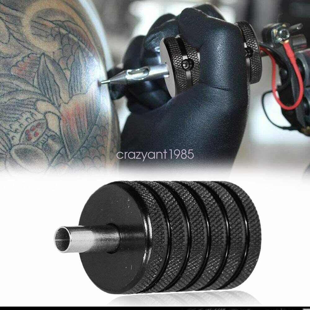 5pcs Lot 25mm Tattoo Machine Hand Grips Aluminum Alloy Knurled Anti Slip Handle