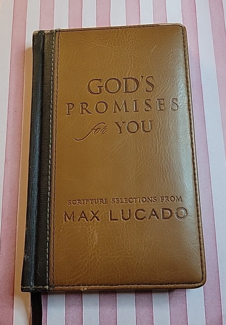 Scripture Selections by Max Lucado Leather Bound Pocket  God's Promises for You