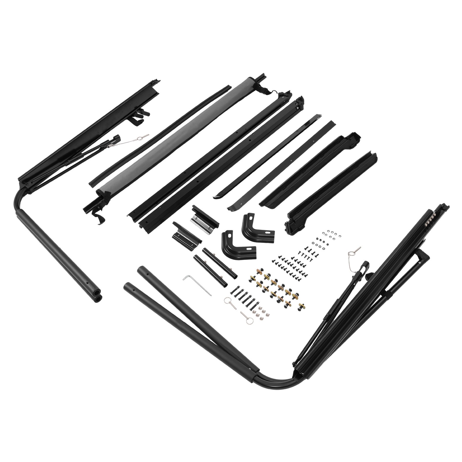 Complete Soft Top Hardware Frame Bow Kit For 1987-1995 Jeep Wrangler YJ
