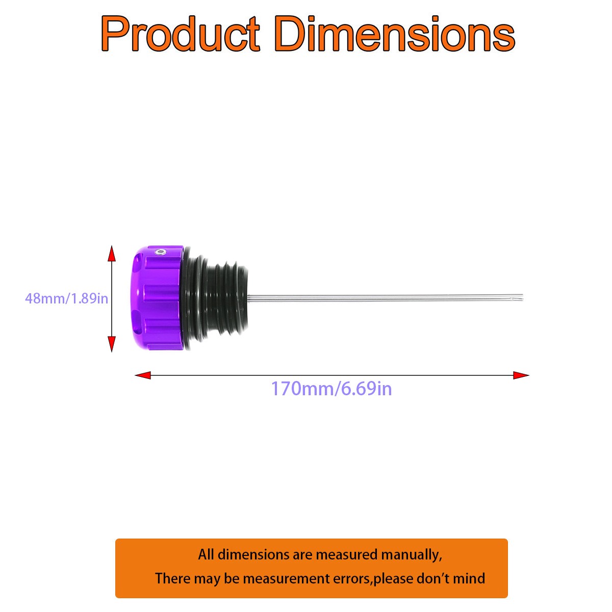 Purple Oil Temperature Dipstick For Harley 2017-2025 Touring Road Glide FLTRX