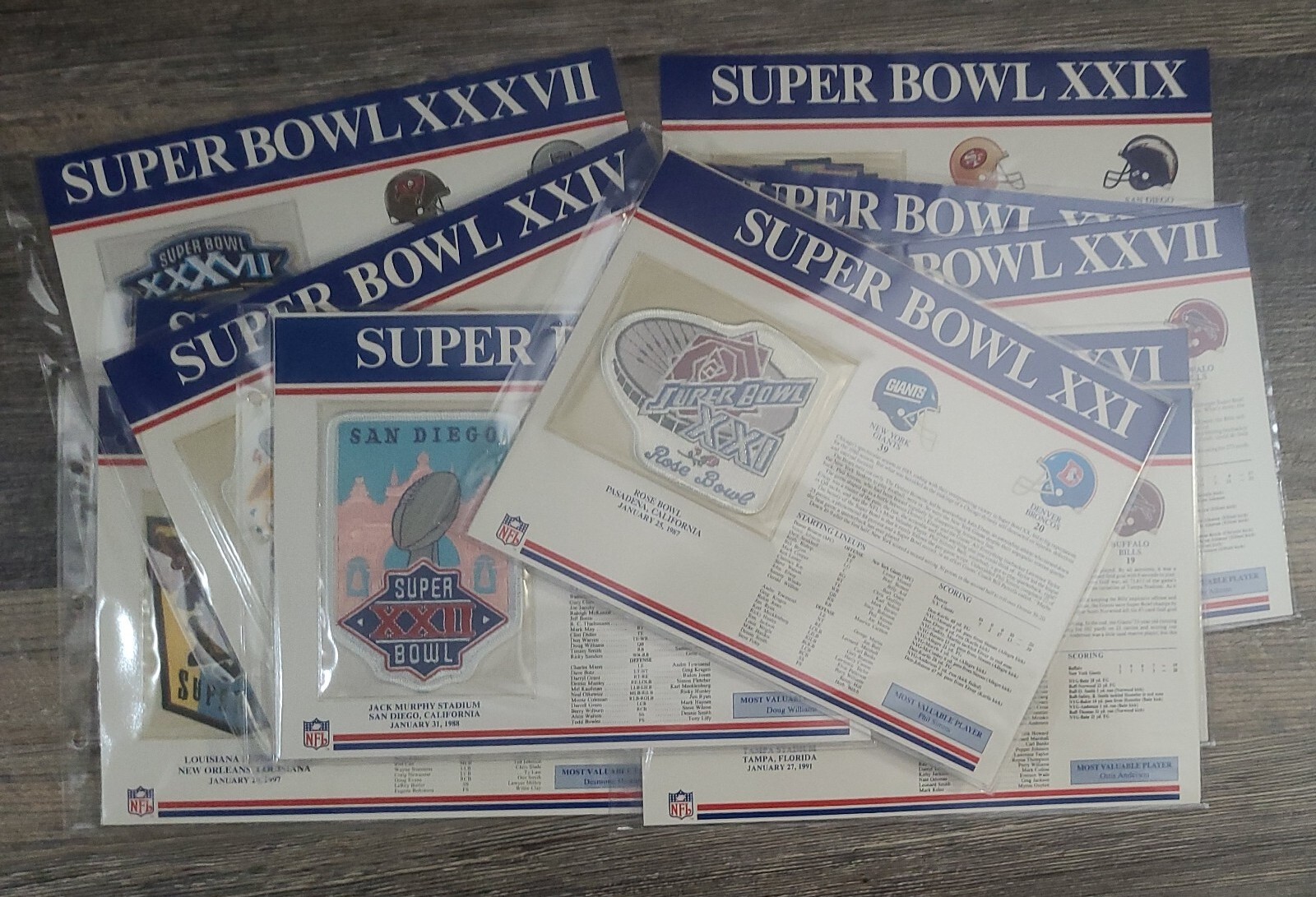 Willabee & Ward NFL Super Bowl Patches - Pick your Patch Combined Shipping