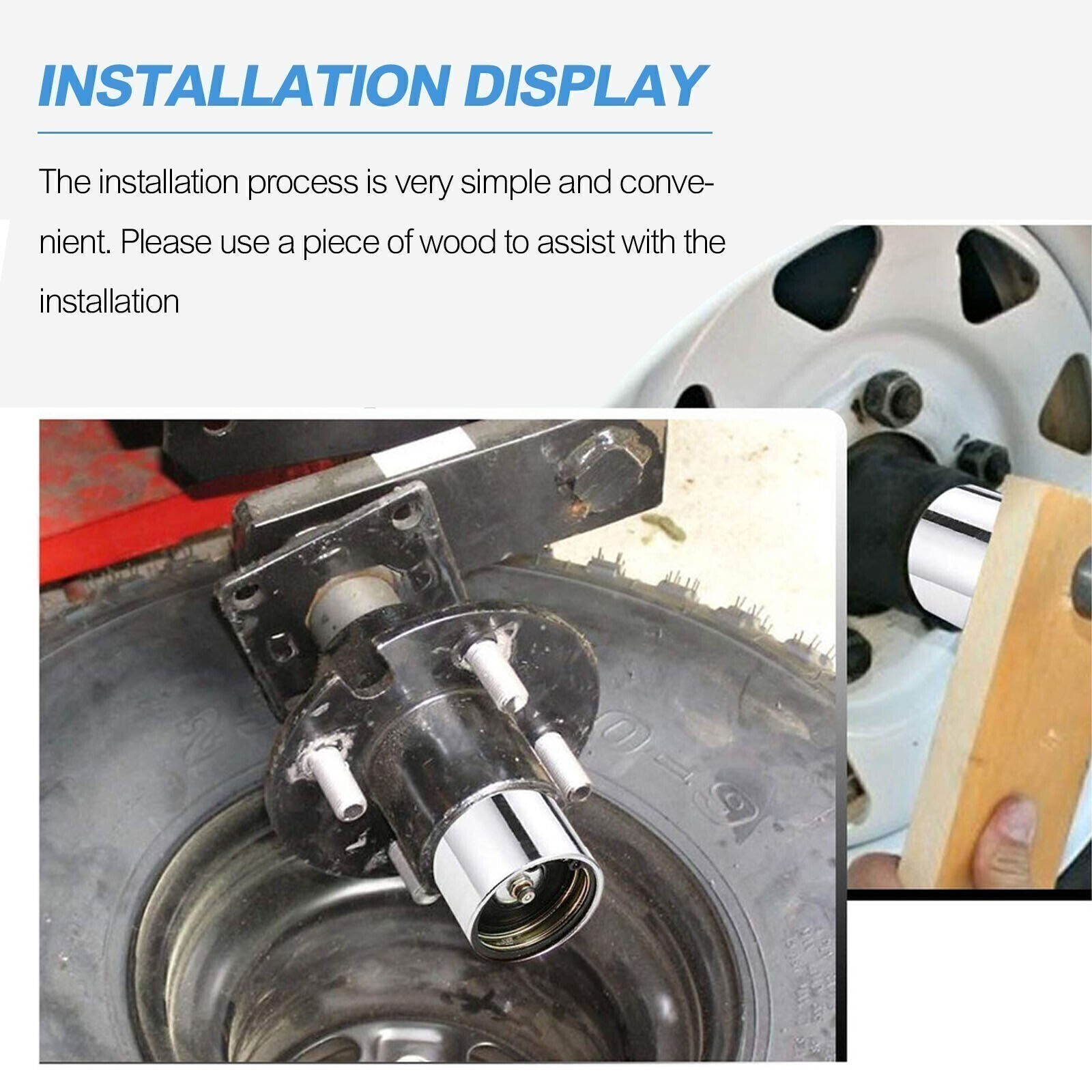 2 PCS Wheel Bearing Buddy 1.98 Inch Bearing Protectors Chrome For Trailer Boat