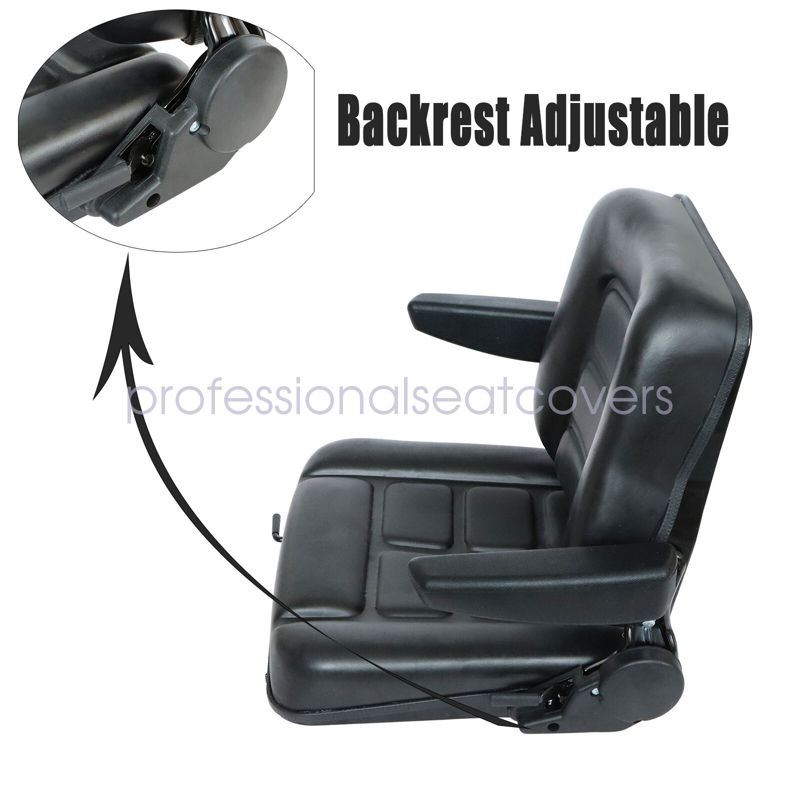 Universal Tractor Seat Adjustable Forklift Seat Waterproof Seat Mower Digger