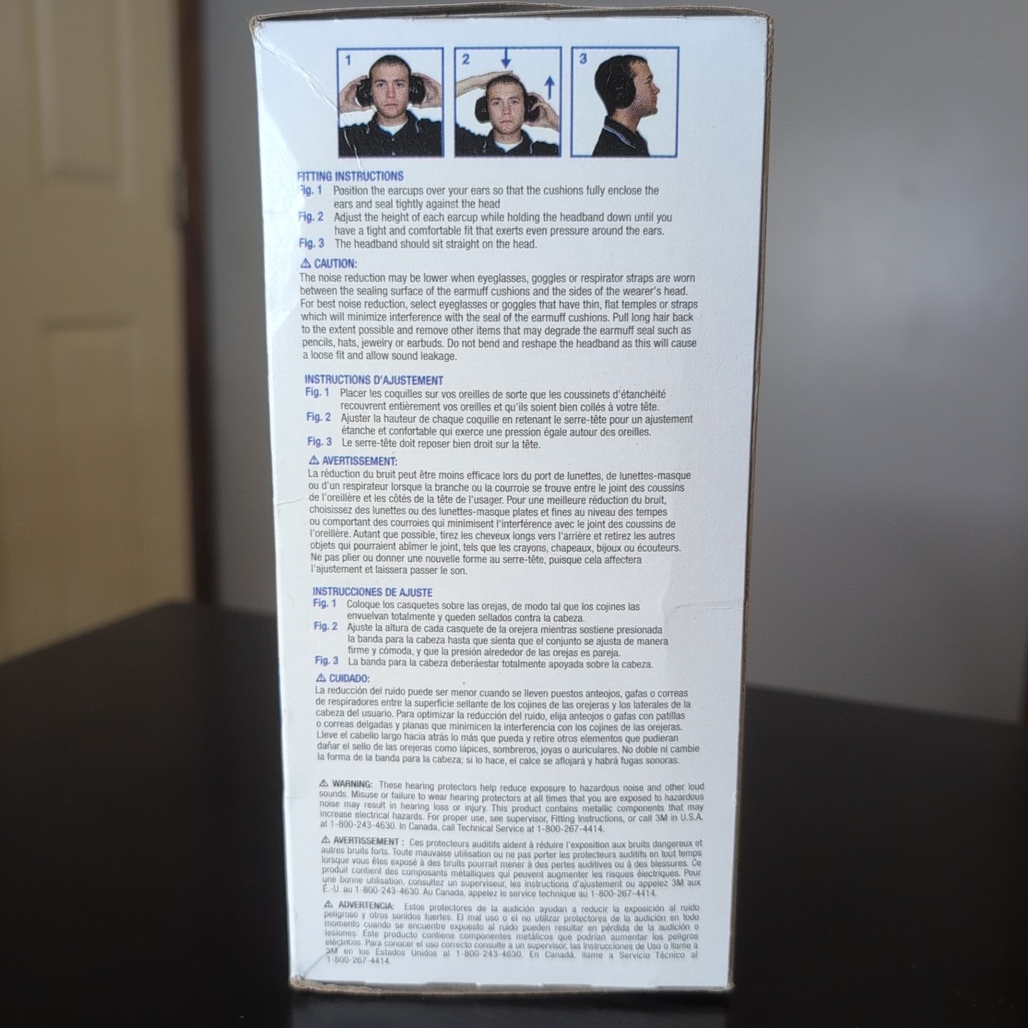 3M H7A Peltor Optime 101 Over-The-Head Ear Muffs Noise Reduction Safety