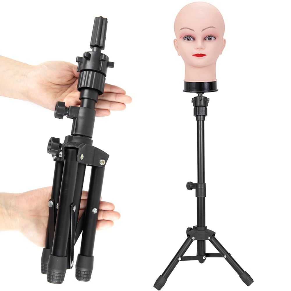 Wig Holder Stand Adjustable Tripod Manikin Mannequin Head Stand