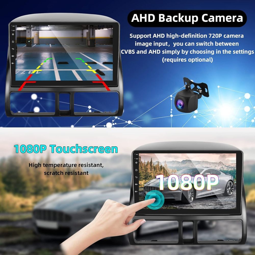 For Honda CR-V CRV 2002-2006 Apple CarPlay Android 15 Car Stereo Radio 2+64G Cam