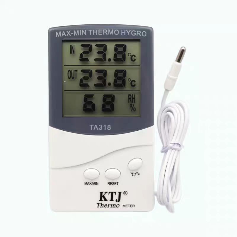 LCD Indoor/Outdoor Digital Thermometer Hygrometer Temperature Humidity Display
