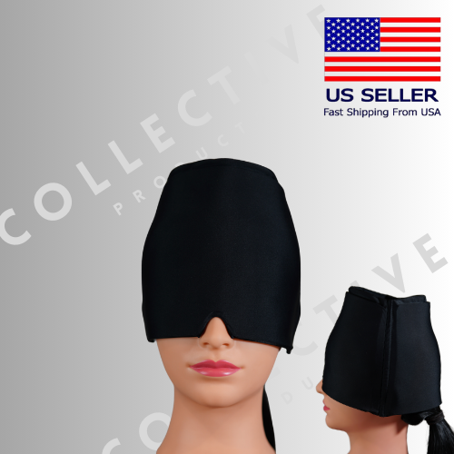 Migraine Ice Head Wrap Cap, Instant Relief, 360 degrees Hot & Cold Therapy.
