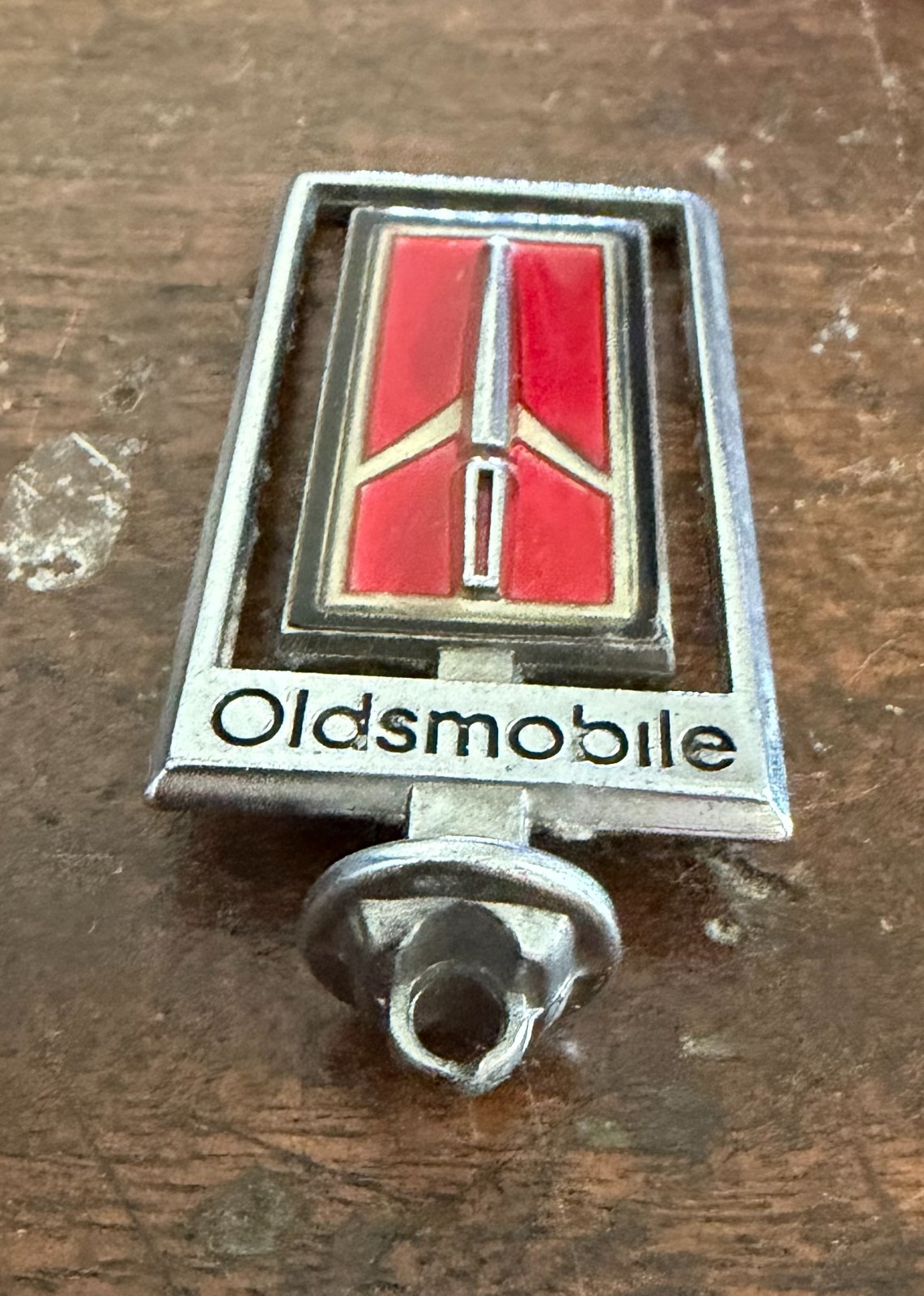 1979 Oldsmobile 98Hood Ornament Emblem 2.75" Red Rocket Lettered No Base