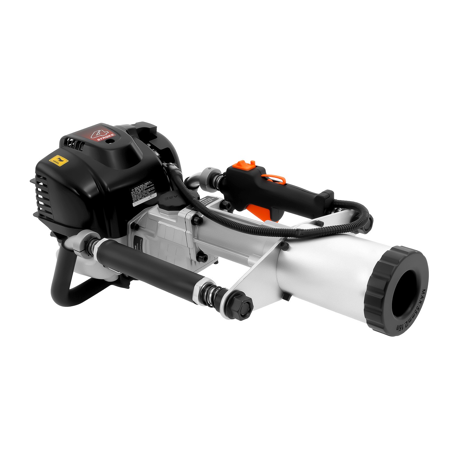 4 Stroke Gas Powered Driver Fence Farm Push Pile Gasoline Engine Kit 37.7CC