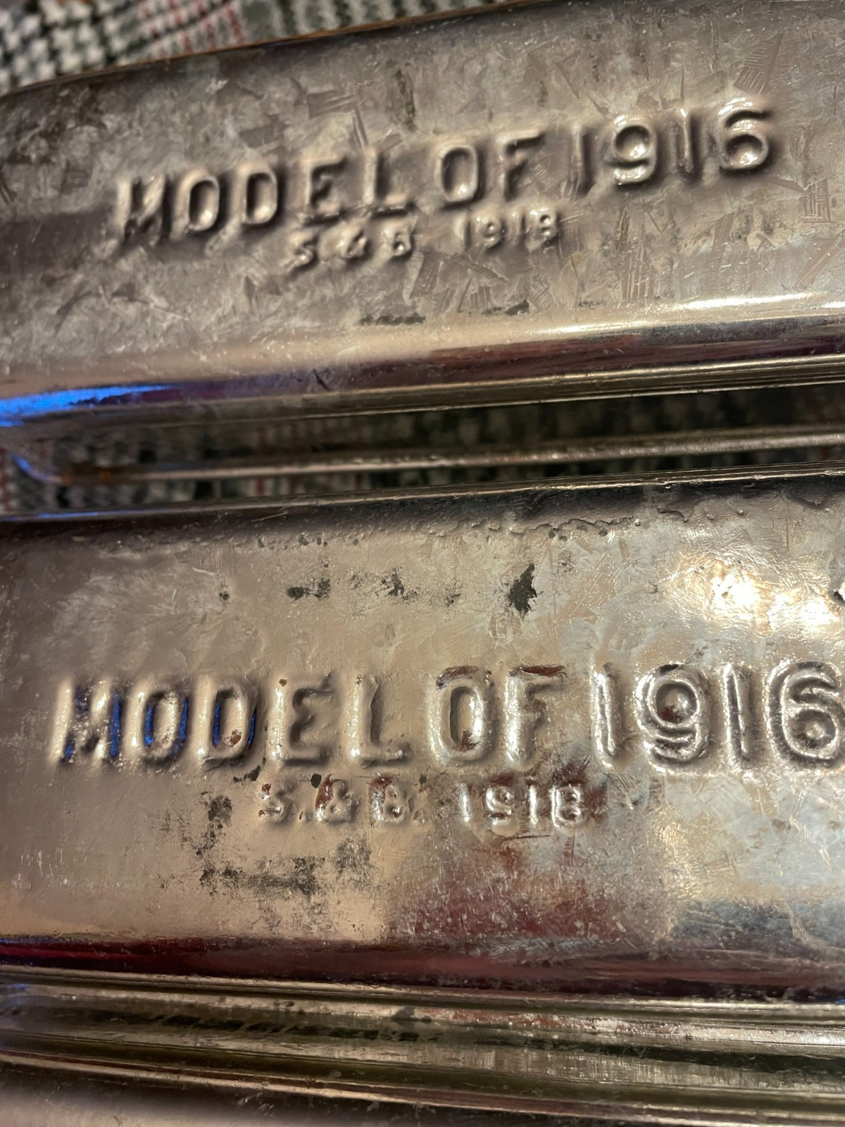 Original WWI Model of 1916 Bacon Tin Can Ration Meat Tin AEF US Army Pristine!