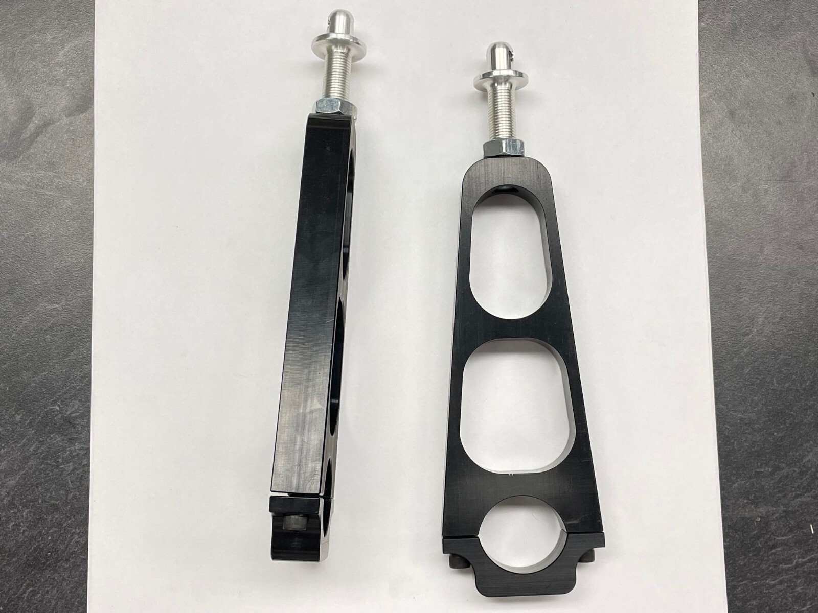 Hood Pin Mounts PAIR 6.5" tall Clamp-On 1-1/2 Tube with Hood Pin