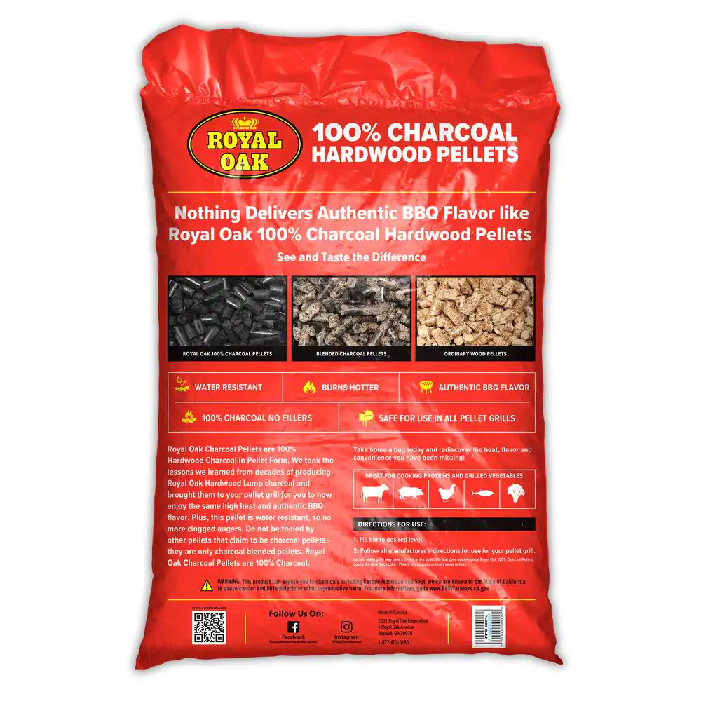 Royal Oak 20 Lbs. 100% Charcoal Hardwood Pellets