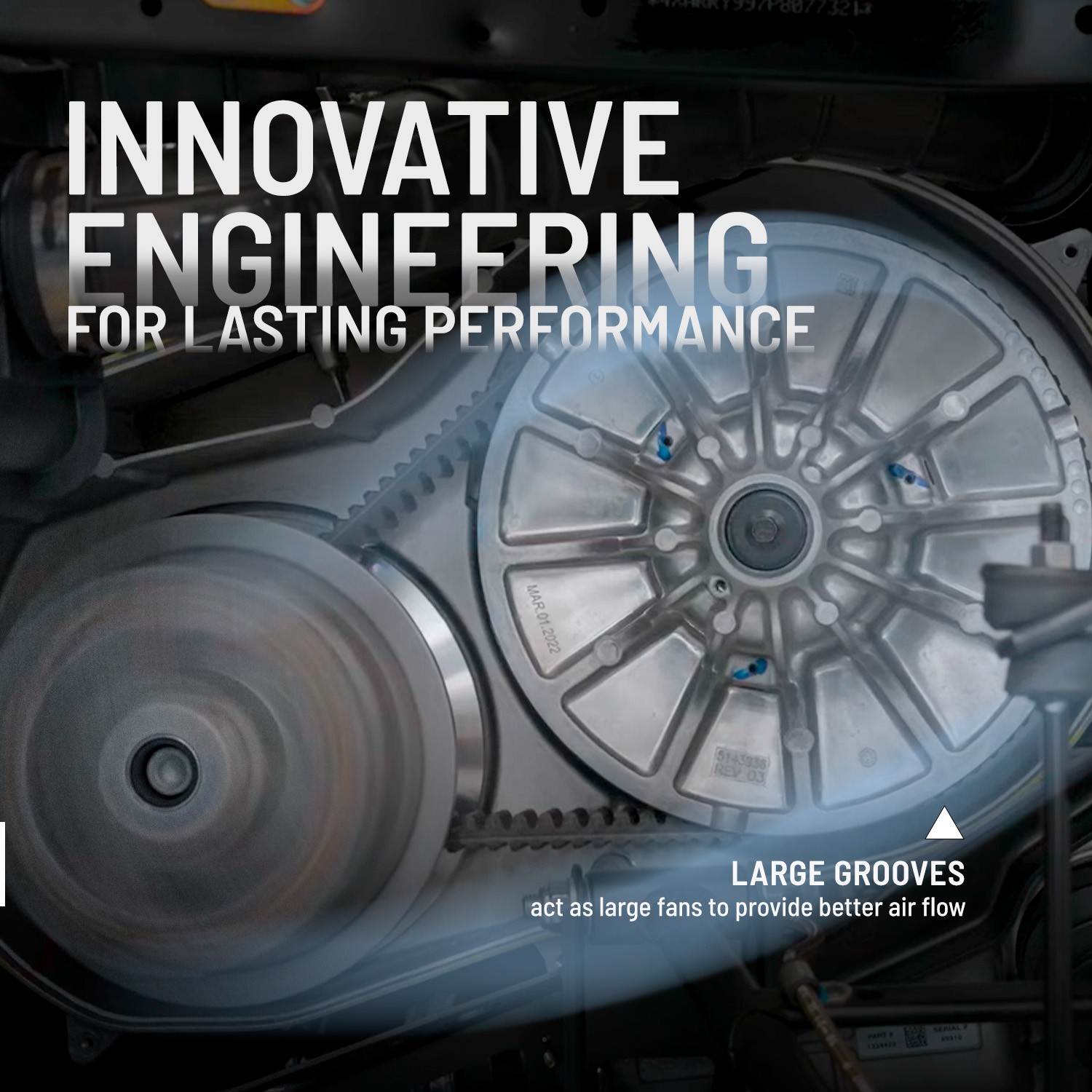 Polaris Primary Clutch Assembly, for RZR Models, Genuine OEM - 1323761